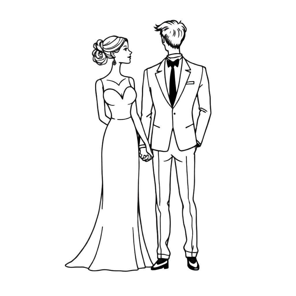 Ilustração: Noivos